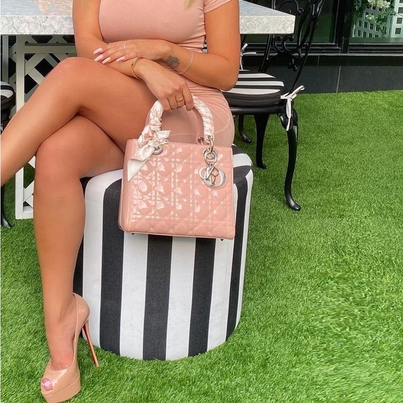 Christian Dior medium patent lady Dior bag - Picture 2 of 3